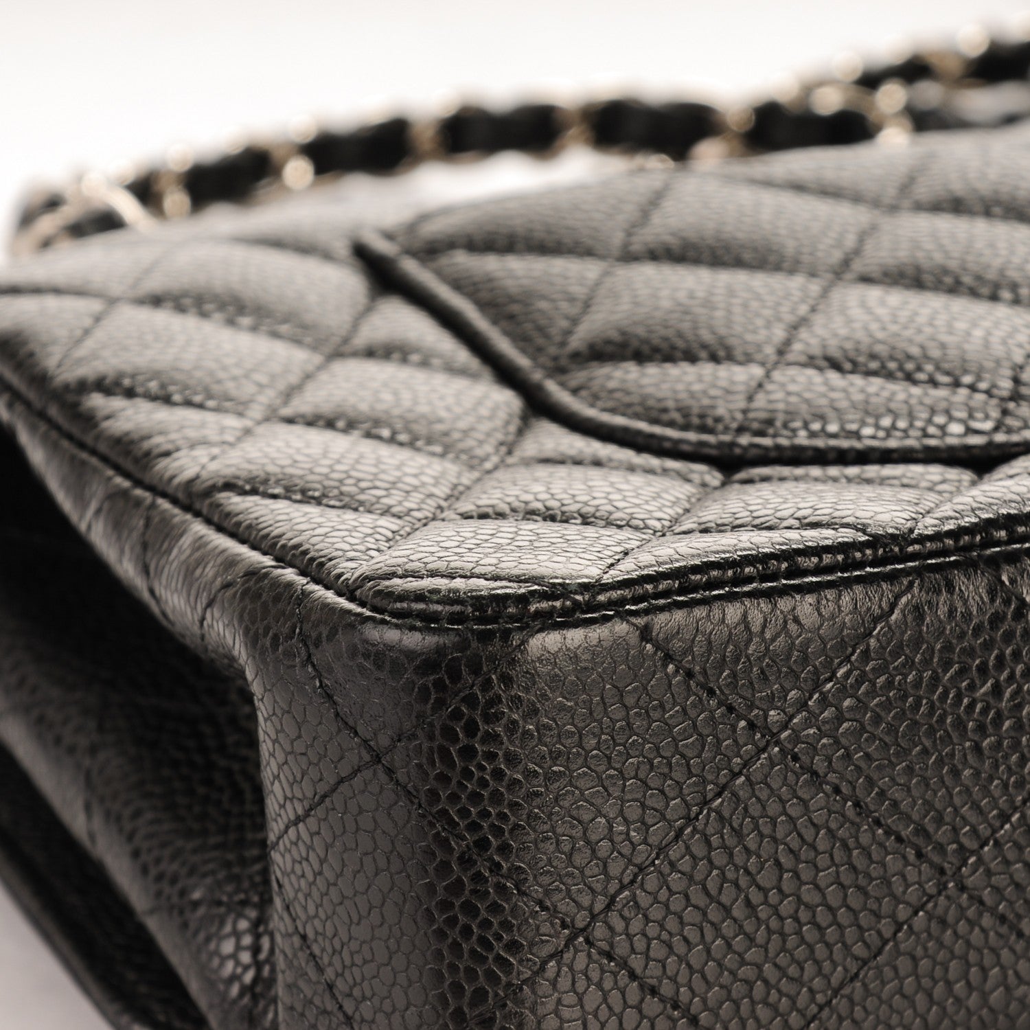 Chanel Caviar Quilted Medium Double Flap Black 8 of 11