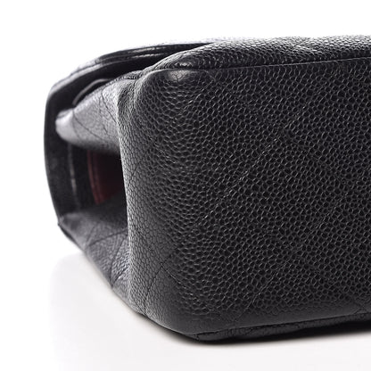 Chanel Caviar Quilted Jumbo Double Flap Black 8 of 12