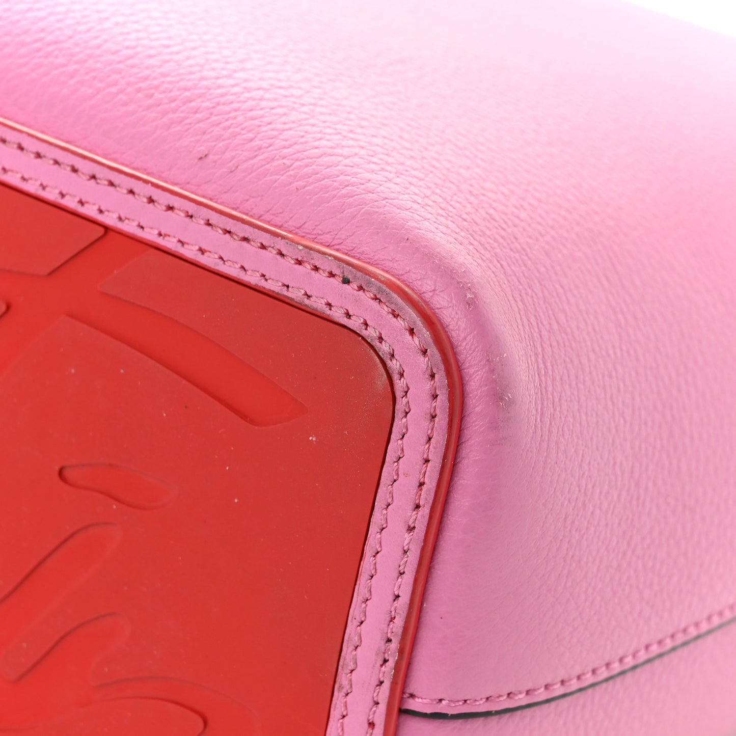 Calfskin Empire Spikes Small East West Cabata Tote Pink