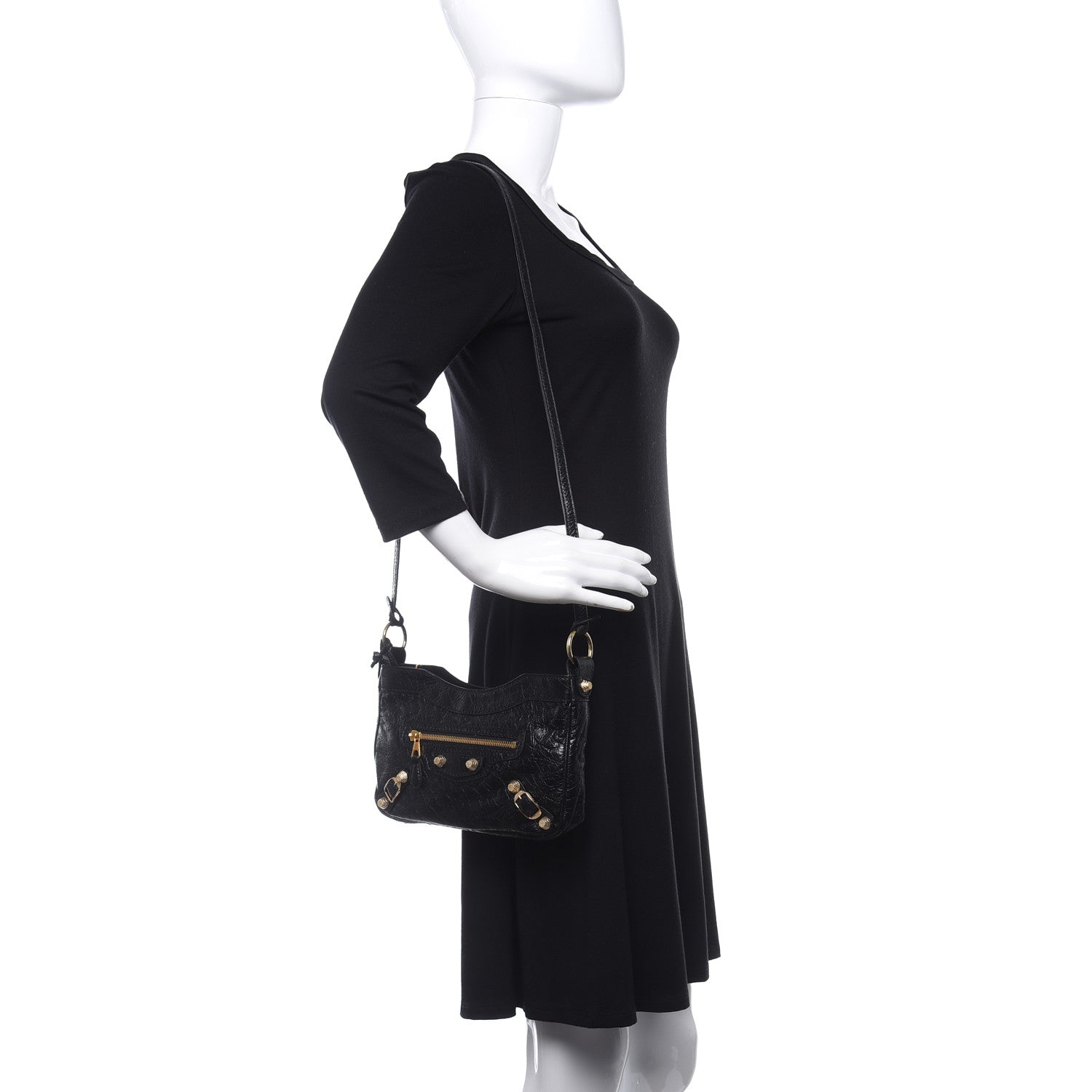 Balenciaga Agneau Giant 12 Gold Hardware Hip Black 2 of 10