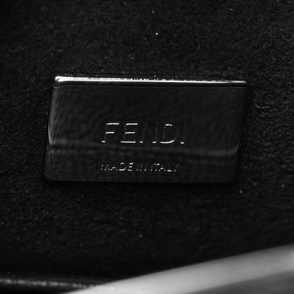 Fendi Nappa Crystal Flowerland Micro Peekaboo Iconic Satchel Black 6 of 11