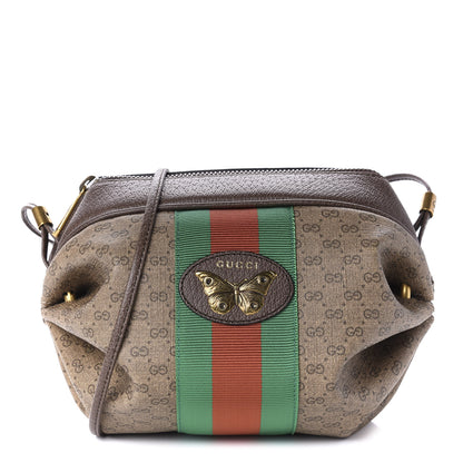 Gucci Mini Vintage GG Supreme Monogram Web Butterfly New Candy Crossbody Beige New Acero 1 of 11