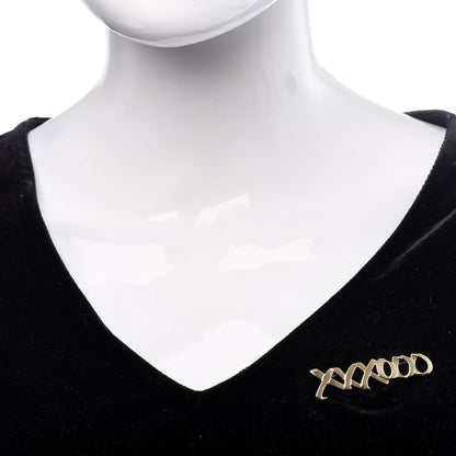 Tiffany 18K Yellow Gold Paloma's Graffiti Love and Kisses Brooch 2 of 4