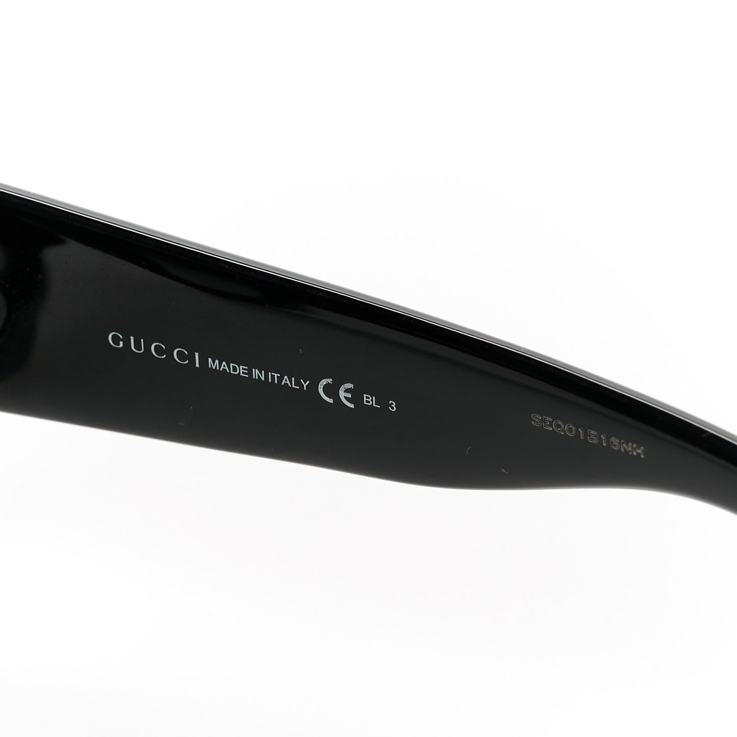 Acetate Square Frame Sunglasses GG3826S Black
