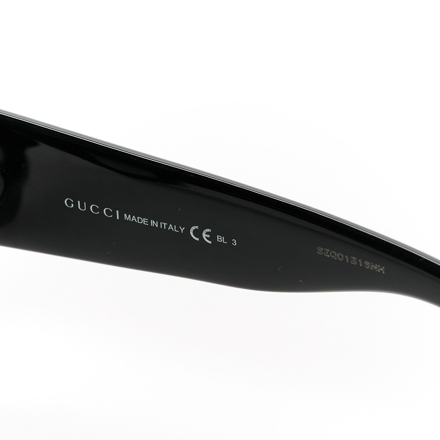 Gucci Acetate Square Frame Sunglasses GG3826S Black 6 of 7