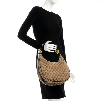 Gucci Monogram Medium GG Twins Hobo Black 2 of 7