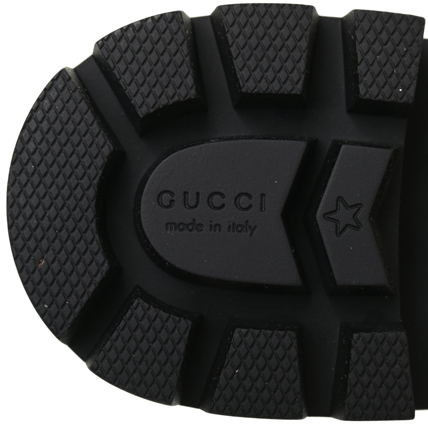 Gucci Nappa Frances GG Matelasse Platform Combat Boots 37.5 Black 6 of 7