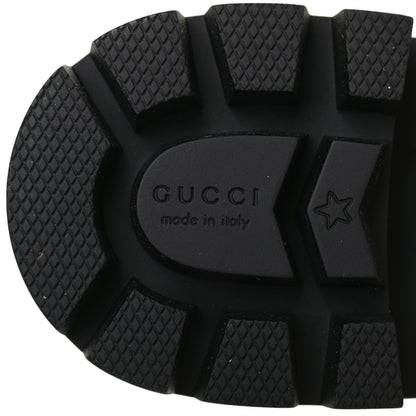 Gucci Nappa Frances GG Matelasse Platform Combat Boots 37.5 Black 6 of 7