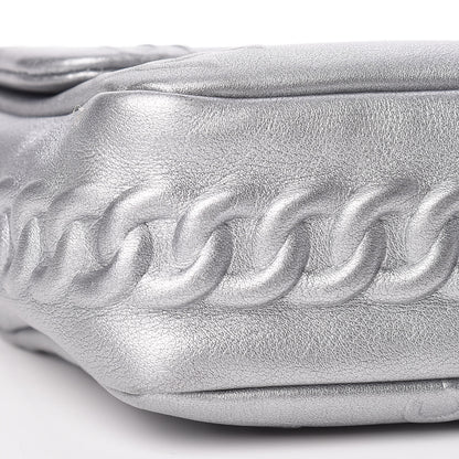 Chanel Metallic Lambskin Symbols Medium Single Flap Silver 8 of 10