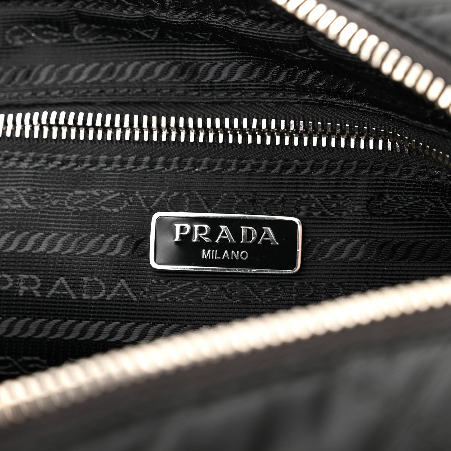 Prada Nylon Tessuto Impuntu Quilted Bandoliera Crossbody Bag Black 5 of 8