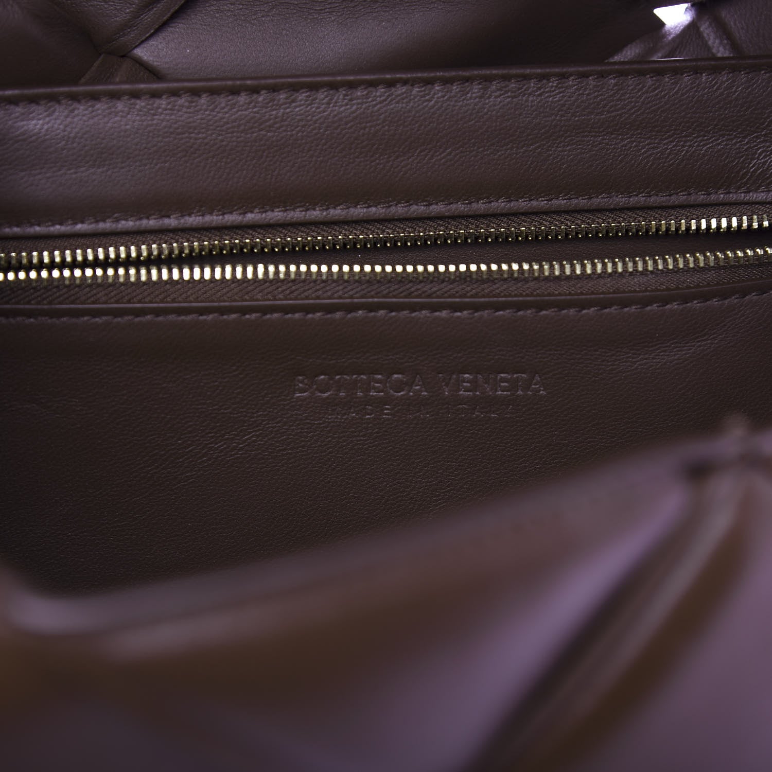 Bottega Veneta Nappa Intreccio Padded Top Handle Shoulder Bag Brownie 6 of 9