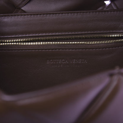 Bottega Veneta Nappa Intreccio Padded Top Handle Shoulder Bag Brownie 6 of 9