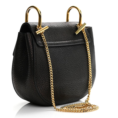 Chloe Grained Lambskin Mini Drew Shoulder Bag Black 3 of 13