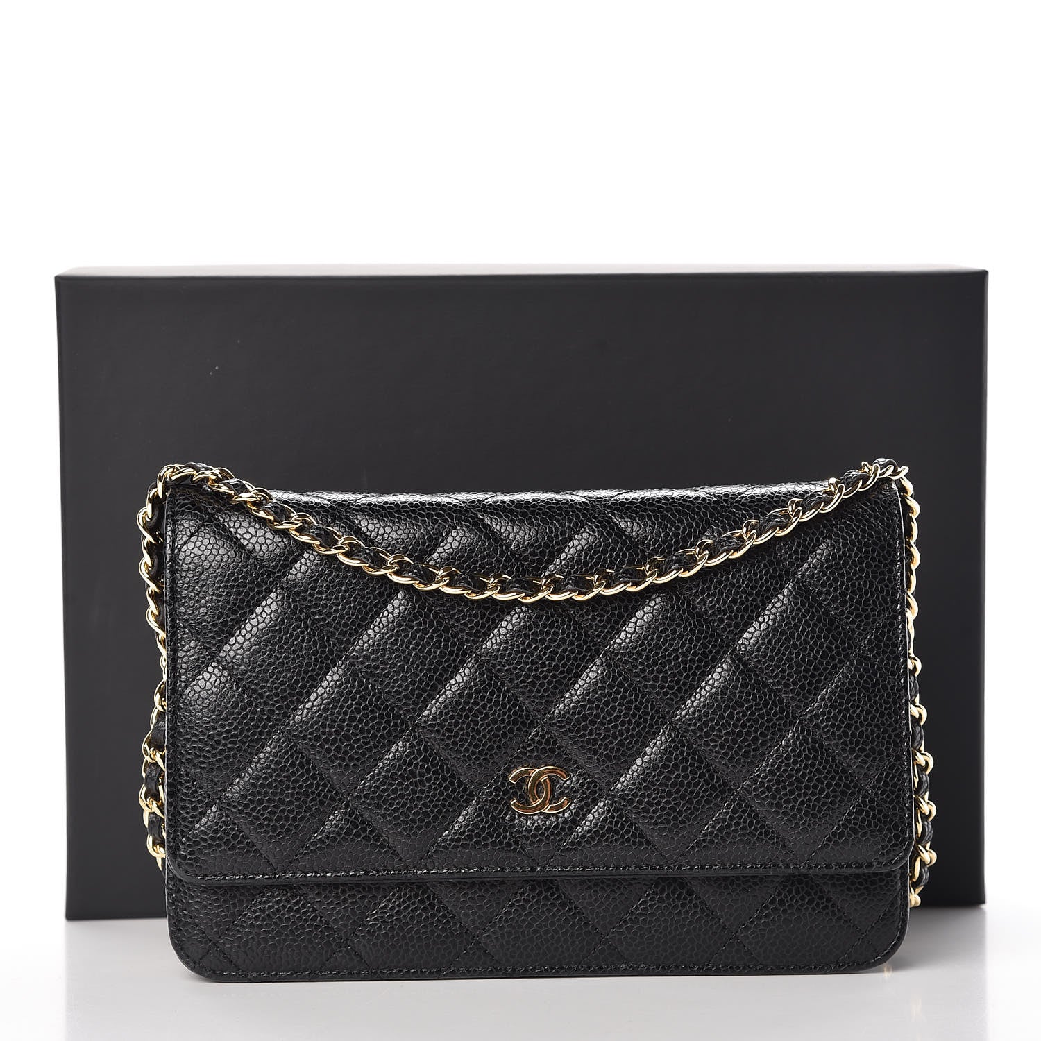 Chanel Caviar Quilted Wallet On Chain WOC Black 11 of 11