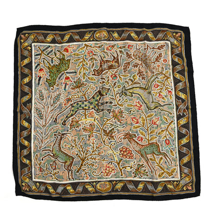 Hermes Silk Pavement Scarf 90 Black 1 of 3