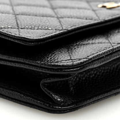 Chanel Caviar Quilted Wallet on Chain WOC Black 8 of 9