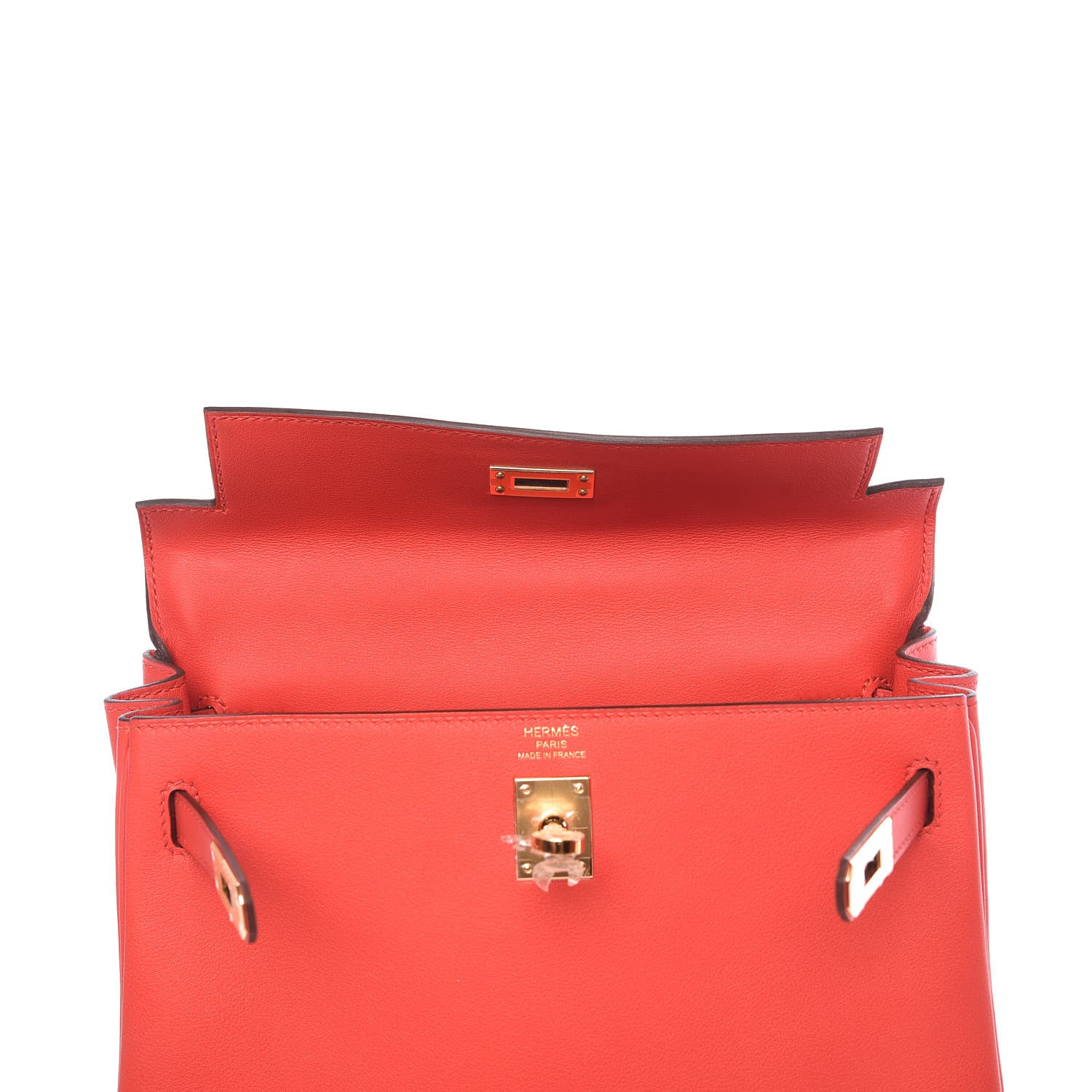 Hermes Swift Kelly Retourne 25 Rouge Tomate 8 of 41