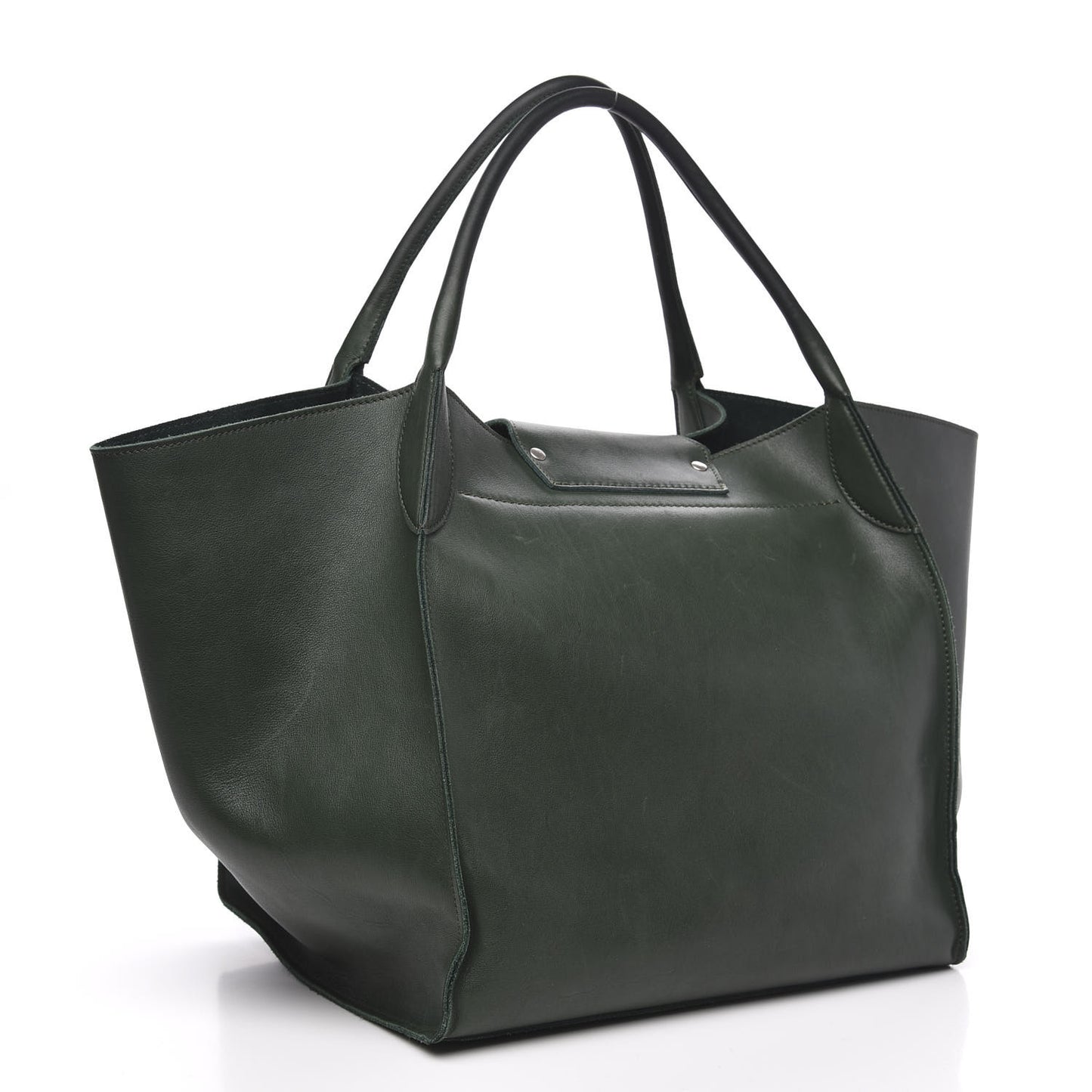 Smooth Calfskin Medium Big Bag Dark Green