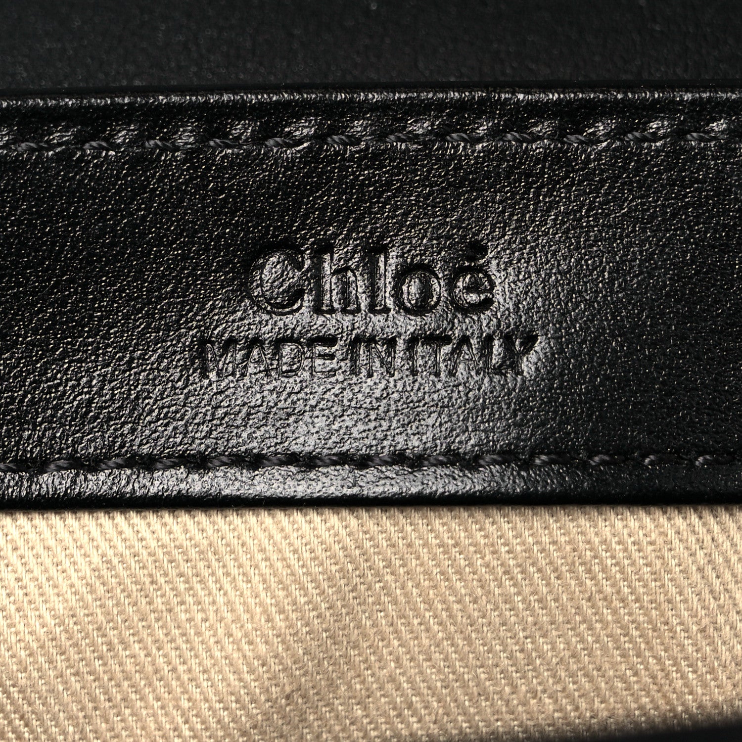 Chloe Shiny Calfskin Suede Mini C Double Carry Black 5 of 8