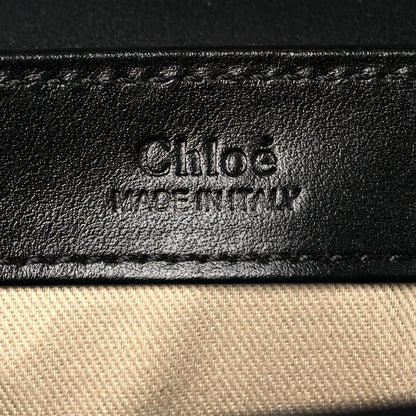Chloe Shiny Calfskin Suede Mini C Double Carry Black 5 of 8