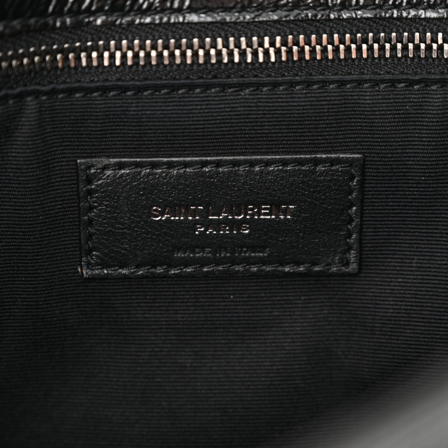 Saint Laurent Crinkled Calfskin Matelasse Monogram Medium Niki Chain Satchel Black 6 of 11