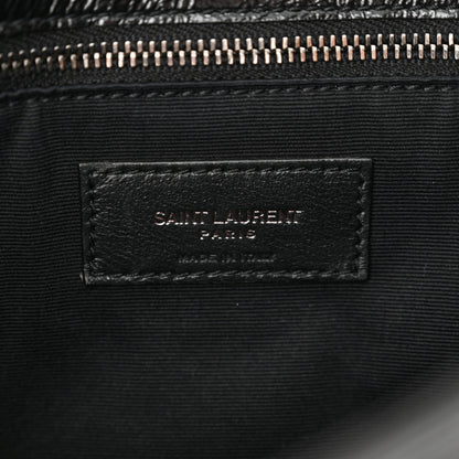 Saint Laurent Crinkled Calfskin Matelasse Monogram Medium Niki Chain Satchel Black 6 of 11