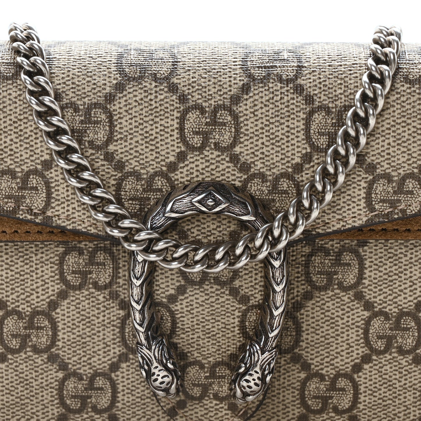 GG Supreme Monogram Super Mini Dionysus Shoulder Bag Taupe