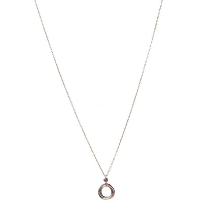 Cartier 18K Pink Yellow White Gold Pink Spinel Trinity Pendant Necklace 1 of 7
