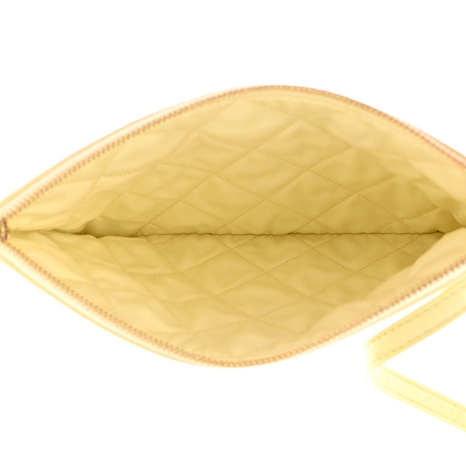 Chanel Shiny Calfskin Quilted Small Chanel 22 Light Yellow 7 of 12