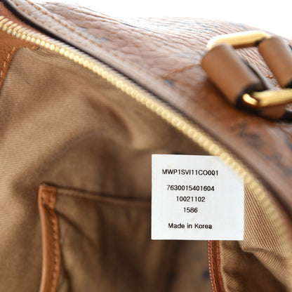 MCM Visetos Medium Essentials Shopper Tote Cognac 20 of 21