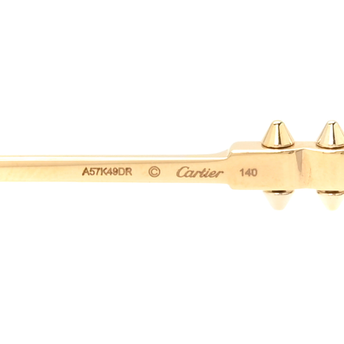 Clash De Cartier Rectangular Sunglasses CT0604S Smoke Gold