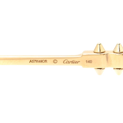 Cartier Clash De Cartier Rectangular Sunglasses CT0604S Smoke Gold 5 of 8