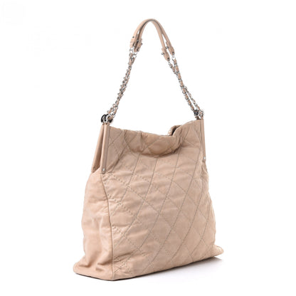 Chanel Iridescent Calfskin Large Sea Hit North South Tote Beige 2 of 5