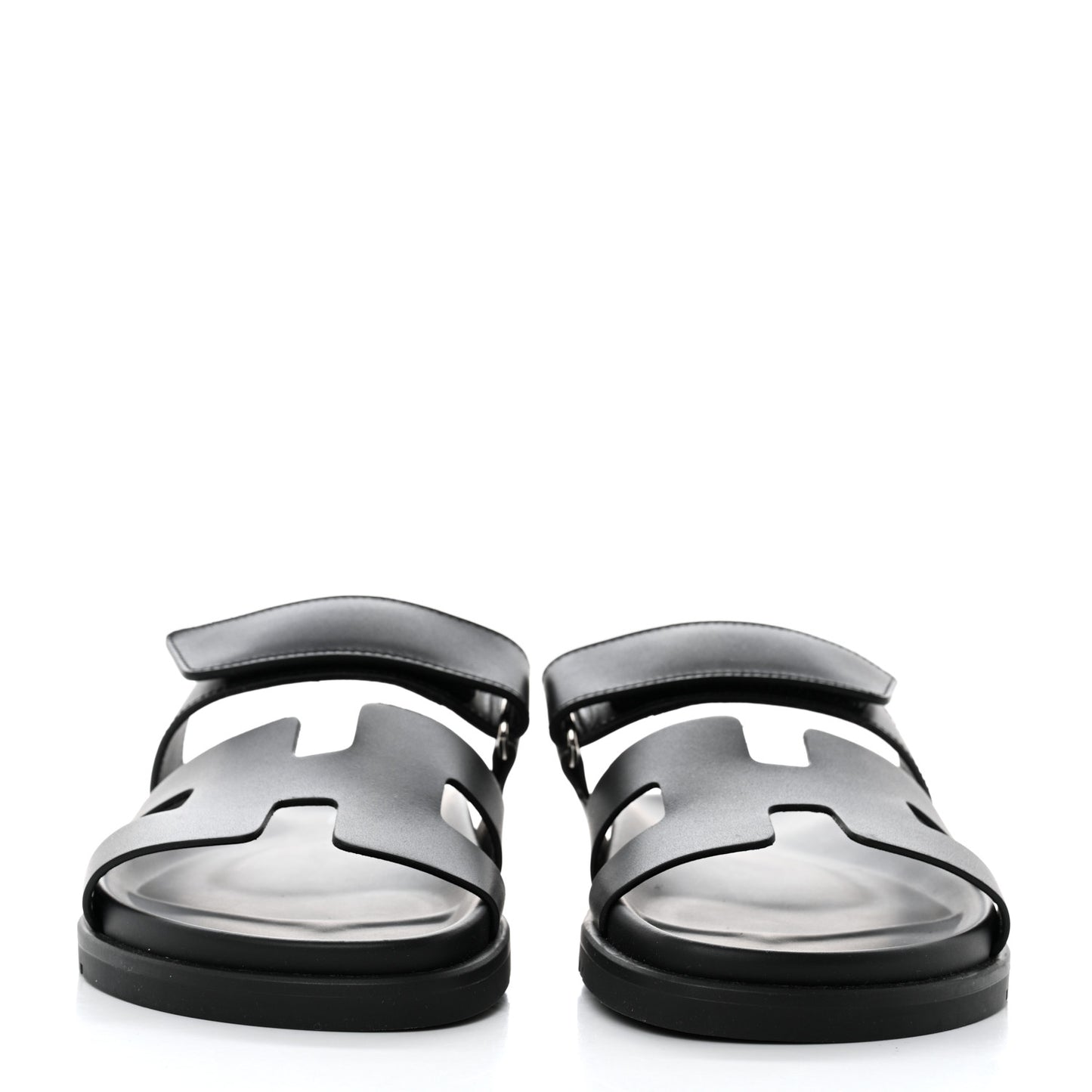 Calfskin Womens Chypre Sandals 37.5 Black
