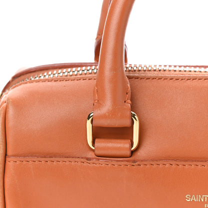 Saint Laurent Lambskin Classic Duffle Toy Orange 8 of 10