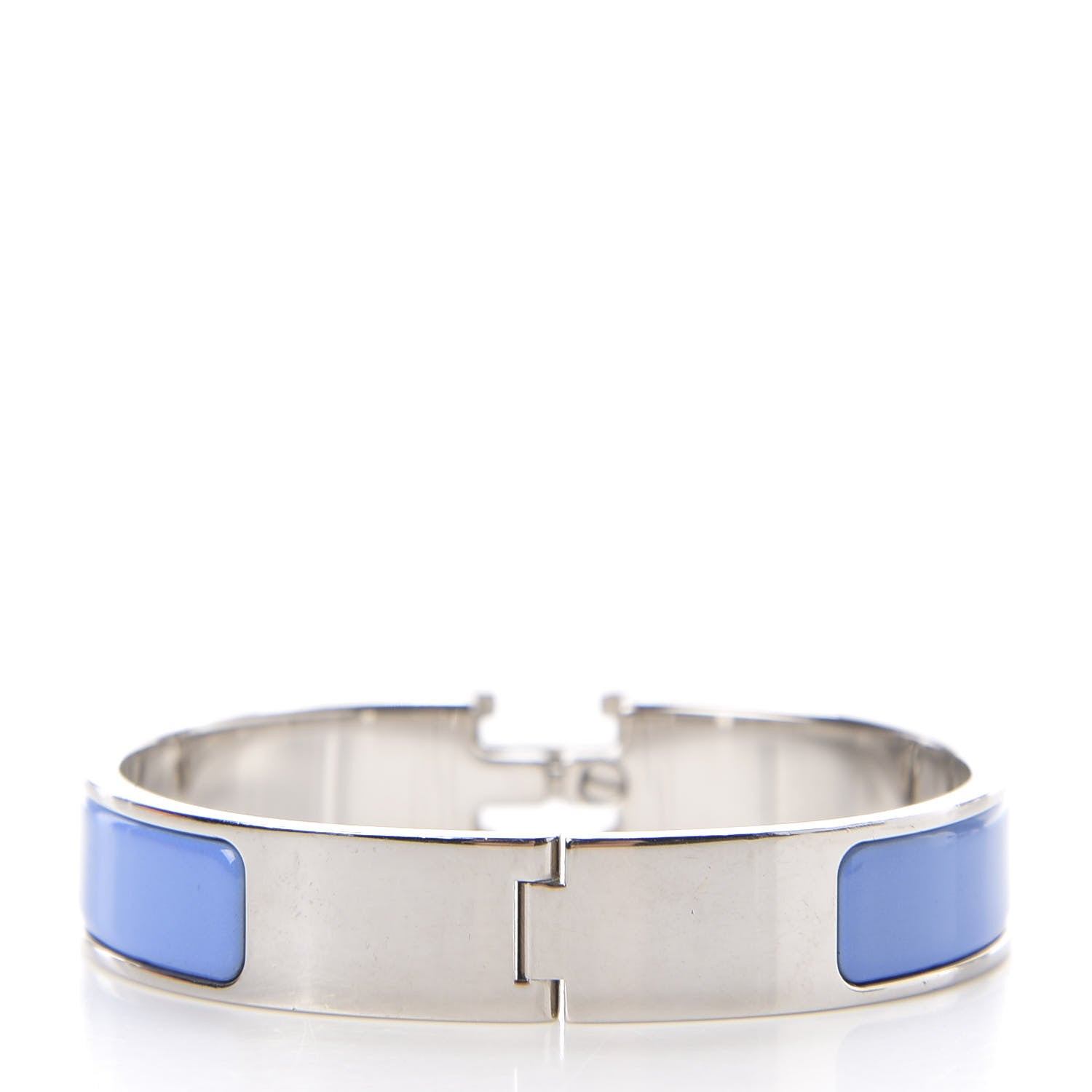 Hermes Enamel Narrow Clic Clac H Bracelet PM Bleu Transat White 2 of 3