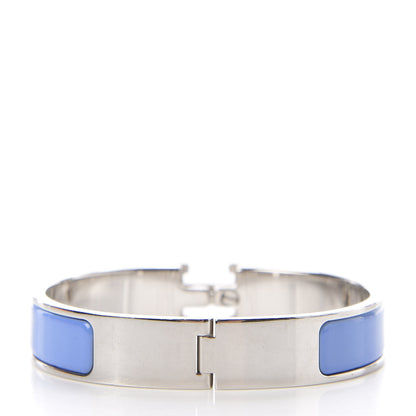 Hermes Enamel Narrow Clic Clac H Bracelet PM Bleu Transat White 2 of 3