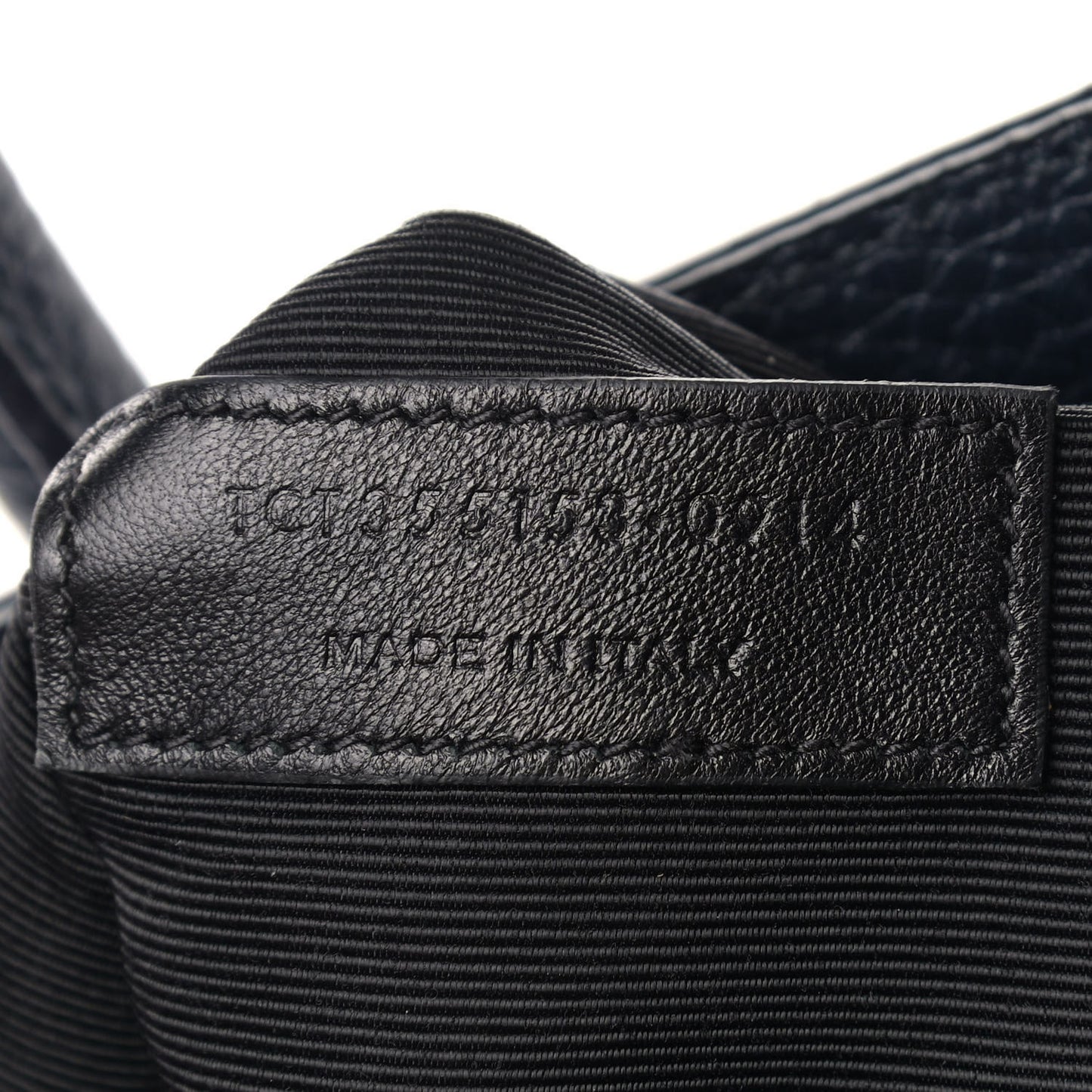 Grained Calfskin Small Sac De Jour Navy