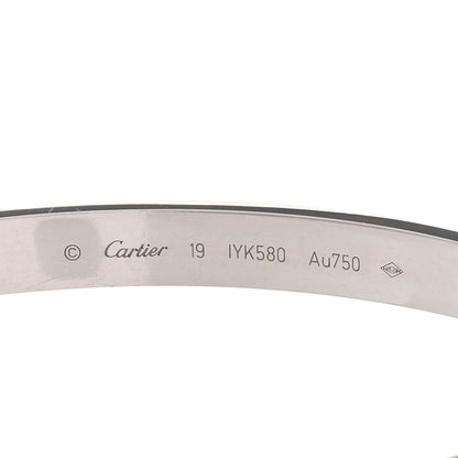 Cartier 18K White Gold LOVE Bracelet 19 6 of 7