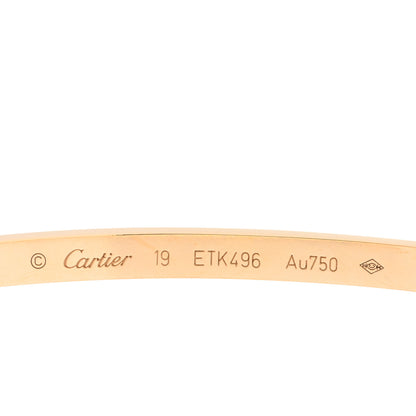 Cartier 18K Yellow Gold Small LOVE Bracelet 19 3 of 5