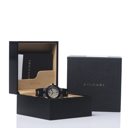 Bulgari Aluminum Rubber 38mm Diagono Quartz Watch 5 of 5