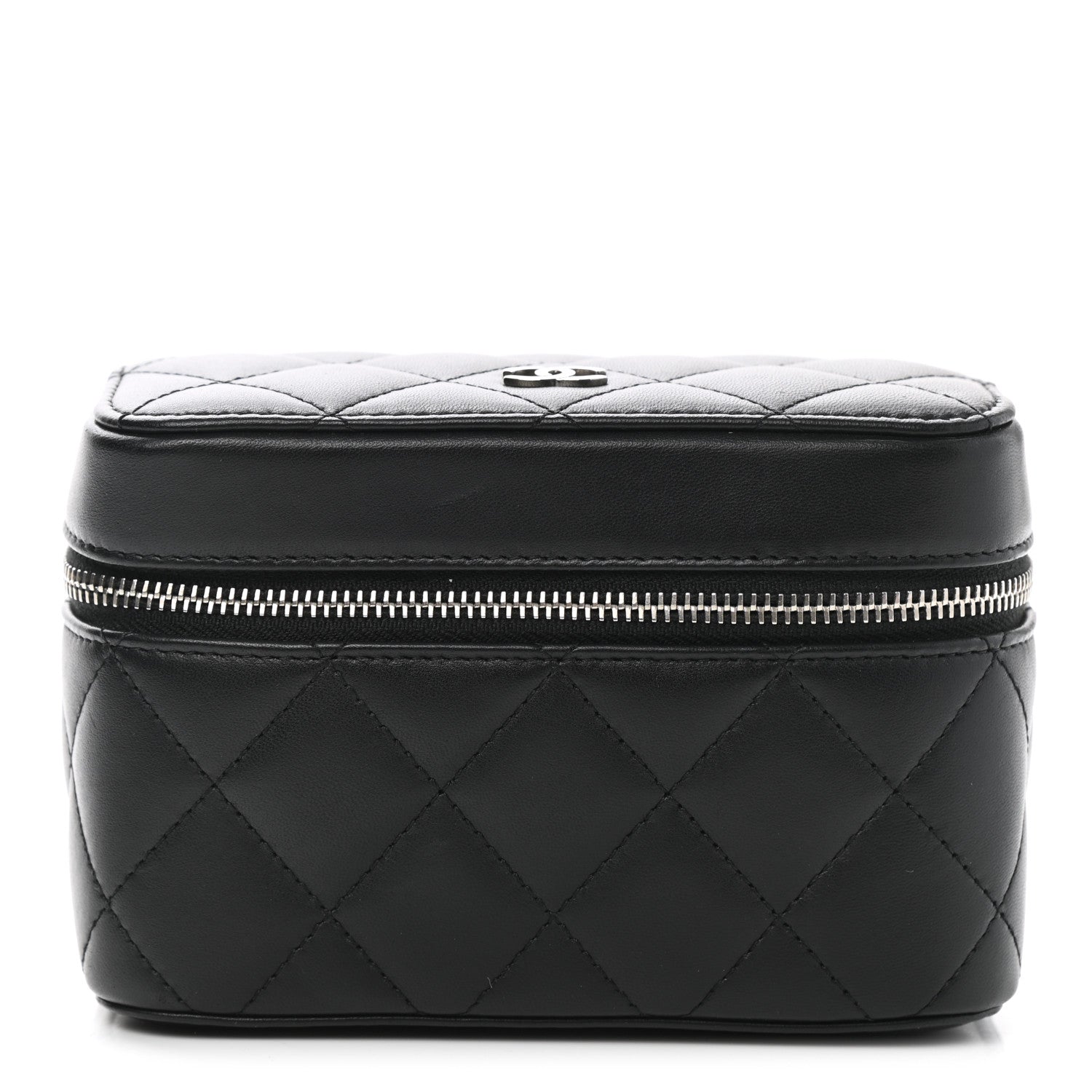 Chanel Lambskin Quilted Watch Case Black 1 of 7