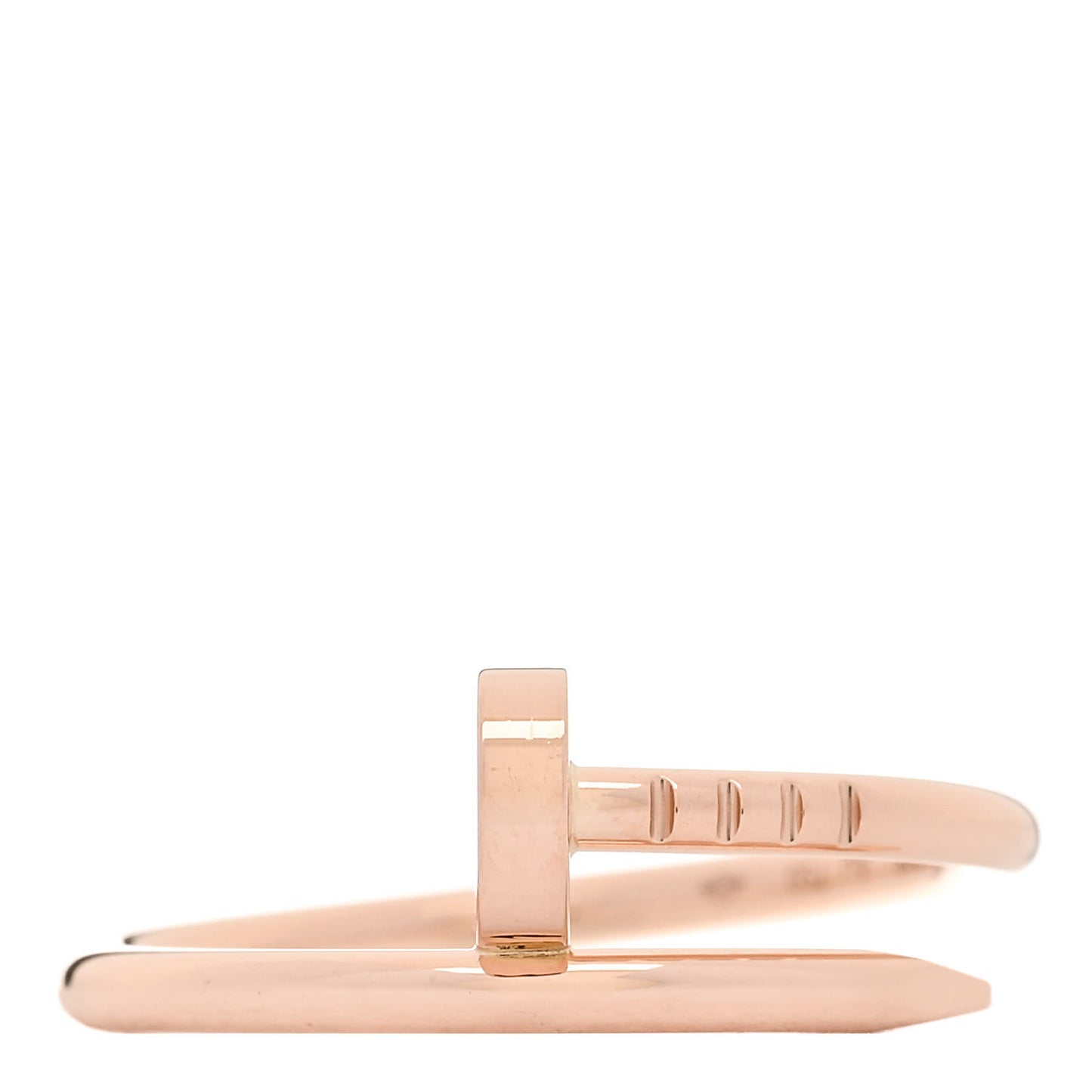 18K Pink Gold Small Juste Un Clou Ring 54 6.75