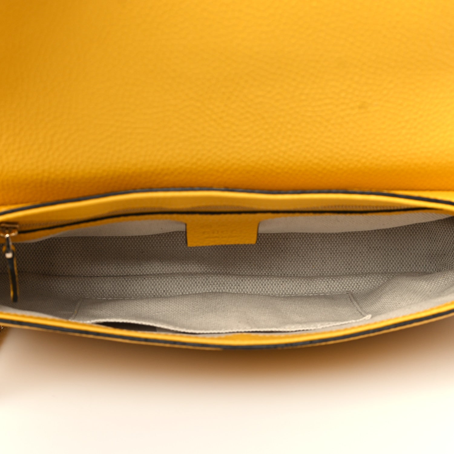 Gucci Cellarius Calfskin Medium Soho Flap Crossbody New Buttercup 5 of 10