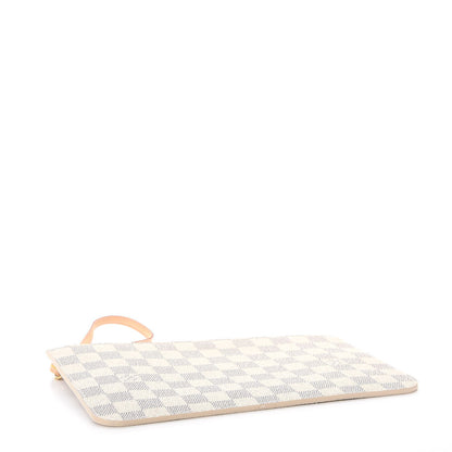 Louis Vuitton Damier Azur Neverfull MM GM Pochette Rose Ballerine 4 of 7