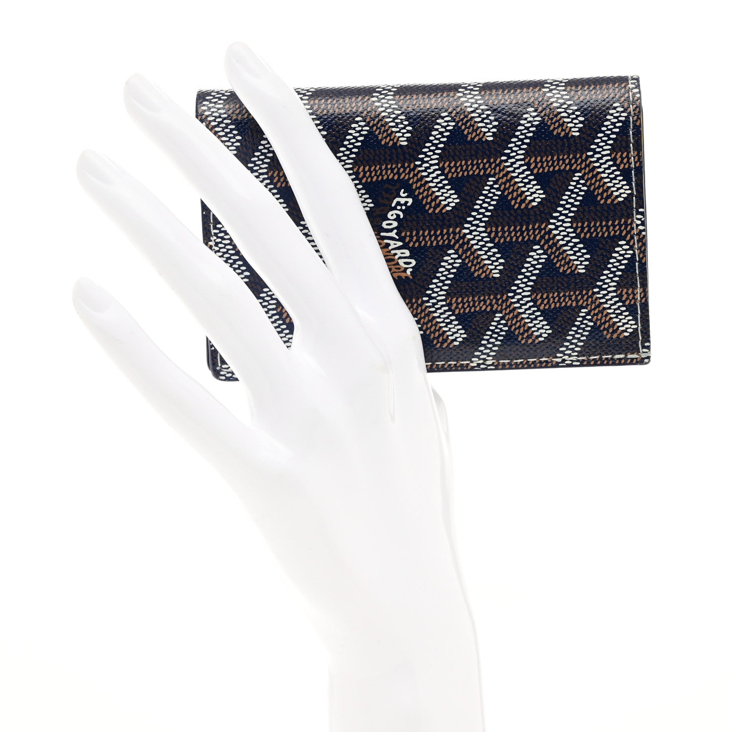 Goyard Goyardine Saint Pierre Card Holder Navy 2 of 7