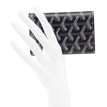 Goyard Goyardine Saint Pierre Card Holder Navy 2 of 7