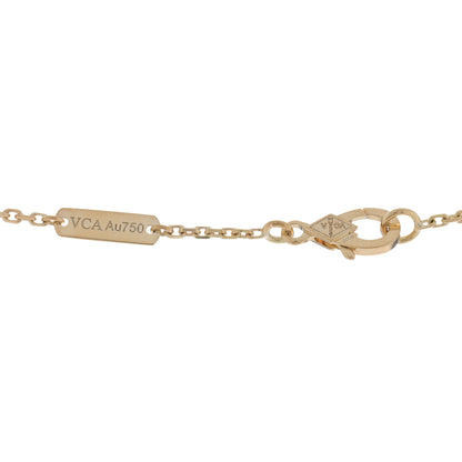 Van Cleef & Arpels 18K Yellow Gold Guilloche Vintage Alhambra Pendant Necklace 4 of 4