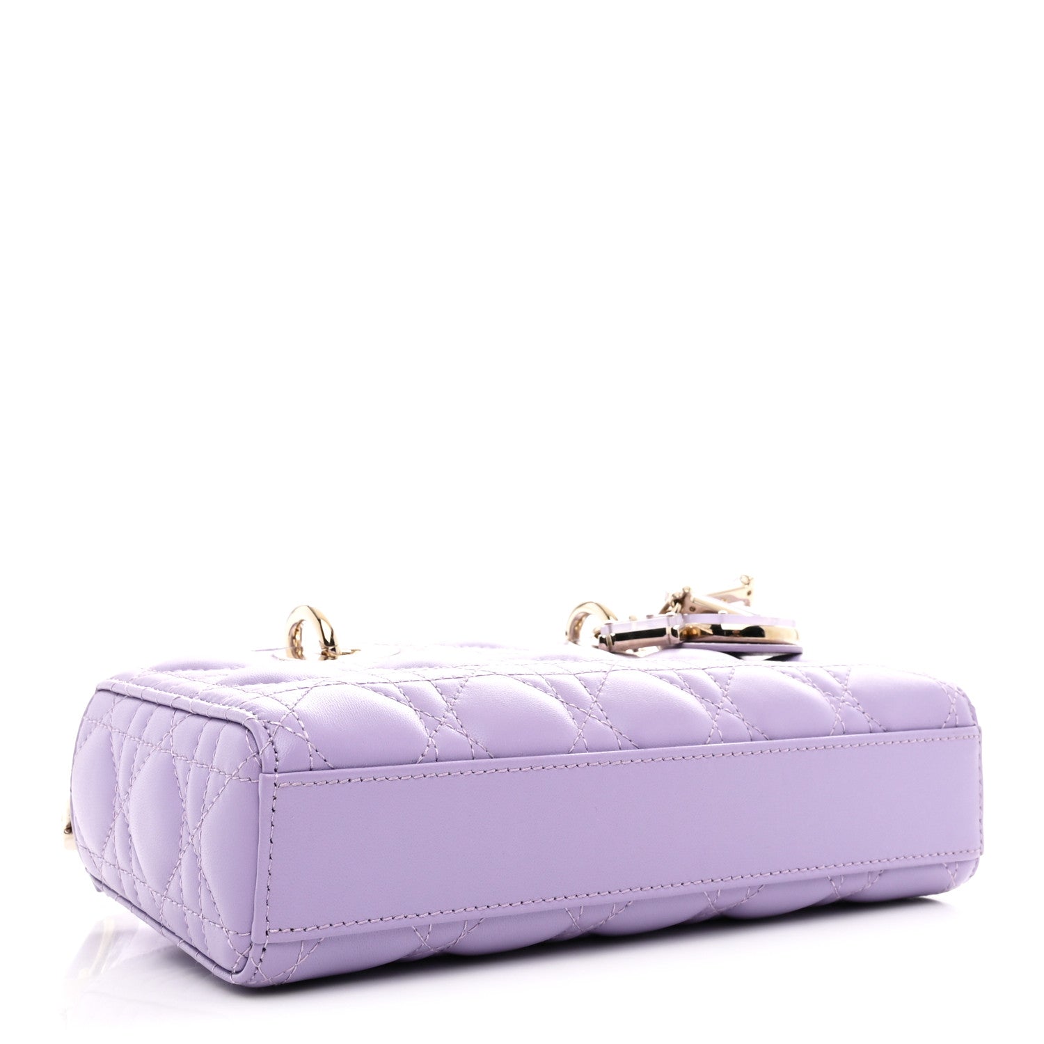Christian Dior Lambskin Cannage Small Lady D-Joy Lilac 4 of 11