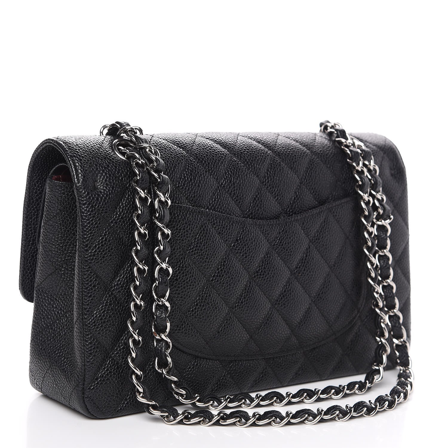 Chanel Caviar Quilted Medium Double Flap Black 2 of 9